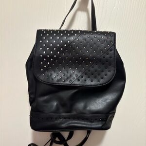 Black Studded Backpack